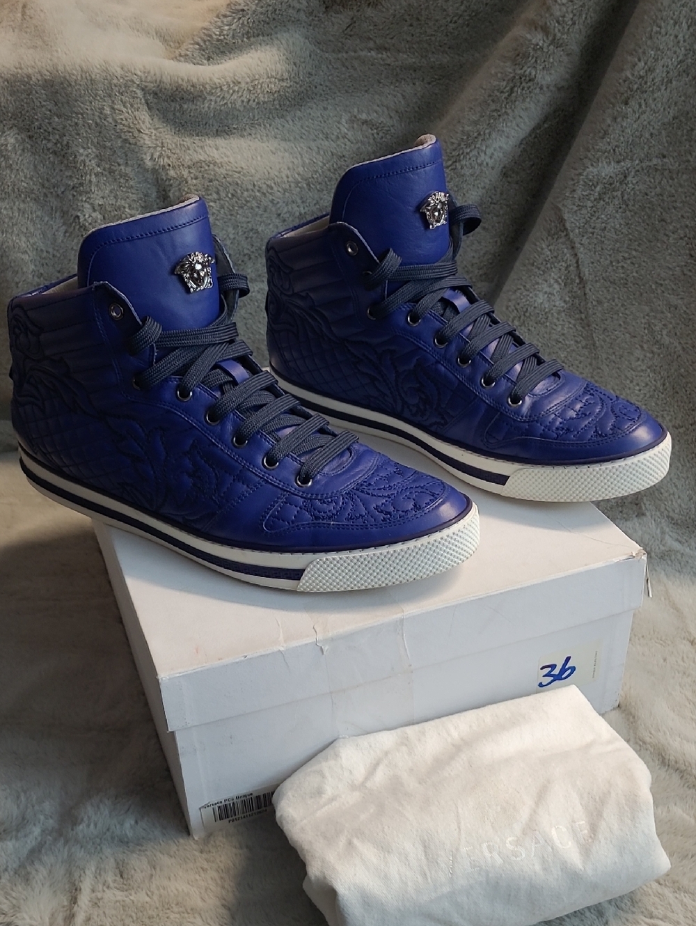 Versace Italian Leather Sneakers Mens U.S. 12 / 45